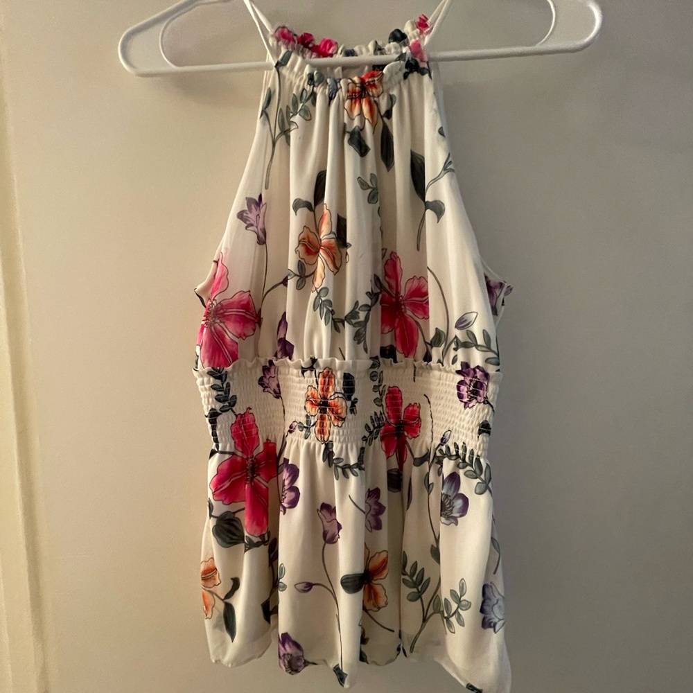 Express medium floral halter top